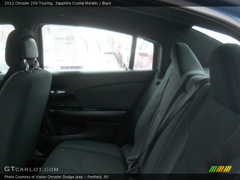 Sapphire Crystal Metallic / Black 2011 Chrysler 200 Touring