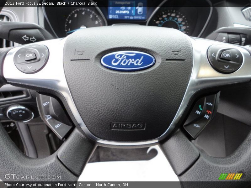 Black / Charcoal Black 2012 Ford Focus SE Sedan