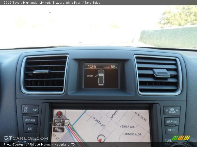 Blizzard White Pearl / Sand Beige 2012 Toyota Highlander Limited