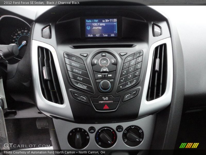 Black / Charcoal Black 2012 Ford Focus SE Sedan