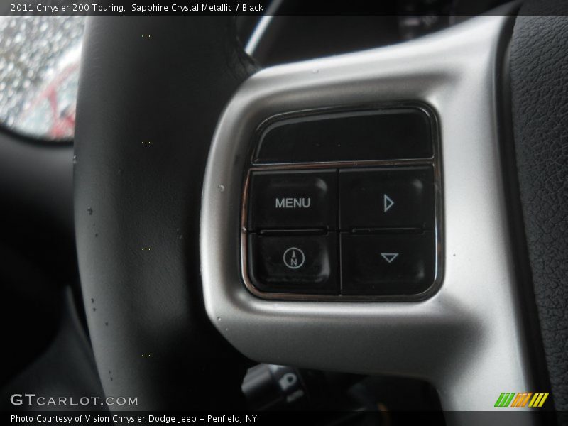 Sapphire Crystal Metallic / Black 2011 Chrysler 200 Touring