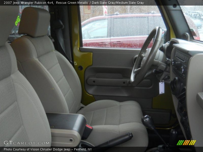 Rescue Green Metallic / Dark Slate Gray/Medium Slate Gray 2007 Jeep Wrangler Rubicon 4x4