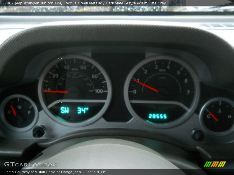 Rescue Green Metallic / Dark Slate Gray/Medium Slate Gray 2007 Jeep Wrangler Rubicon 4x4