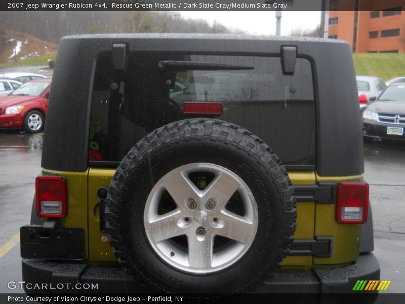 Rescue Green Metallic / Dark Slate Gray/Medium Slate Gray 2007 Jeep Wrangler Rubicon 4x4