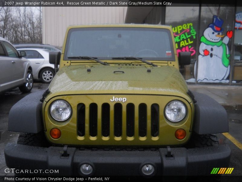 Rescue Green Metallic / Dark Slate Gray/Medium Slate Gray 2007 Jeep Wrangler Rubicon 4x4