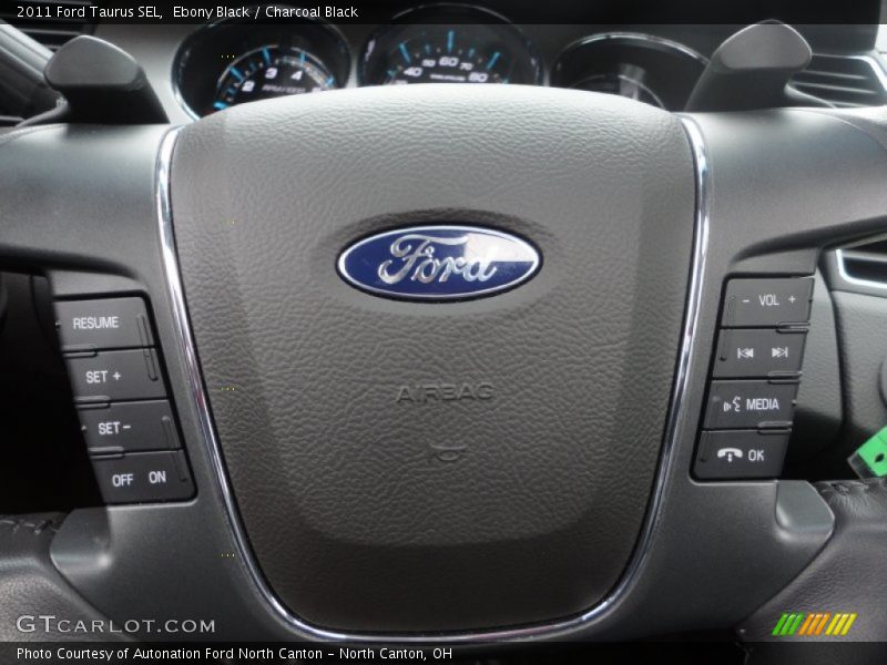 Ebony Black / Charcoal Black 2011 Ford Taurus SEL