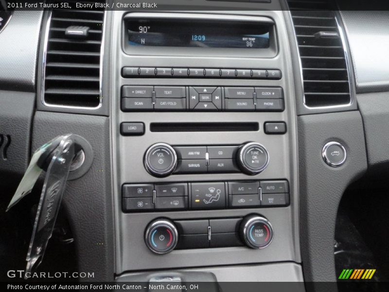 Ebony Black / Charcoal Black 2011 Ford Taurus SEL