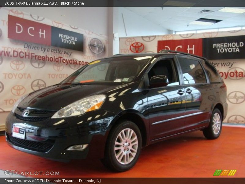 Black / Stone 2009 Toyota Sienna XLE AWD