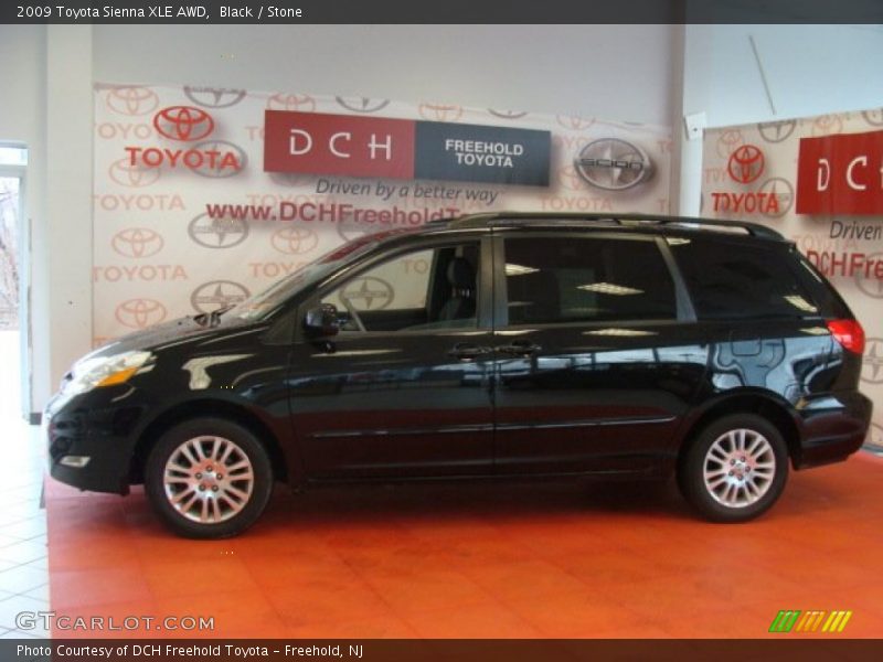 Black / Stone 2009 Toyota Sienna XLE AWD