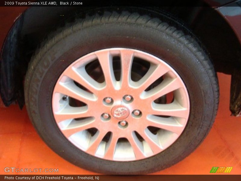 Black / Stone 2009 Toyota Sienna XLE AWD