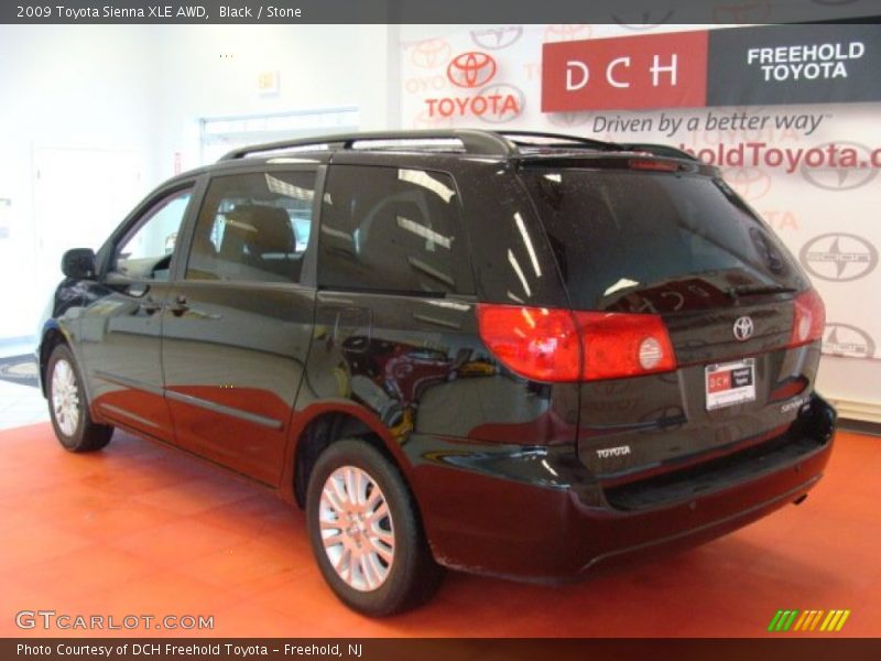 Black / Stone 2009 Toyota Sienna XLE AWD