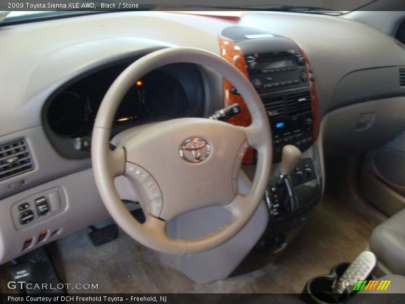 Black / Stone 2009 Toyota Sienna XLE AWD