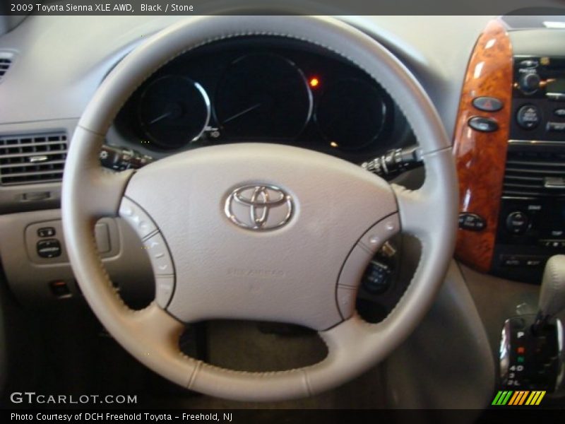 Black / Stone 2009 Toyota Sienna XLE AWD