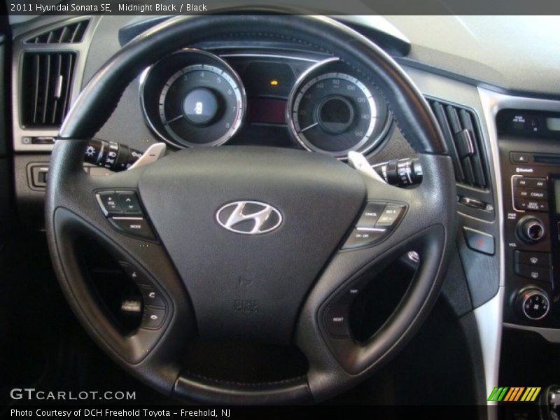 Midnight Black / Black 2011 Hyundai Sonata SE
