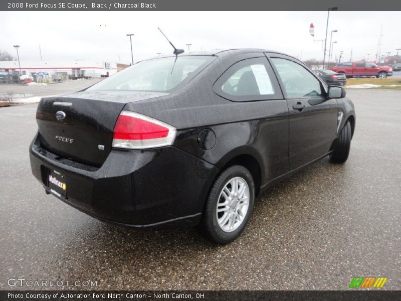 Black / Charcoal Black 2008 Ford Focus SE Coupe