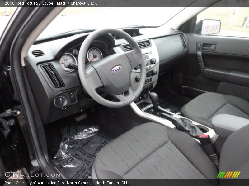 Black / Charcoal Black 2008 Ford Focus SE Coupe