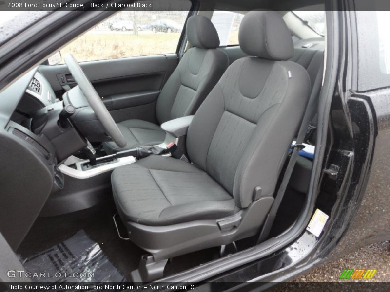 Black / Charcoal Black 2008 Ford Focus SE Coupe