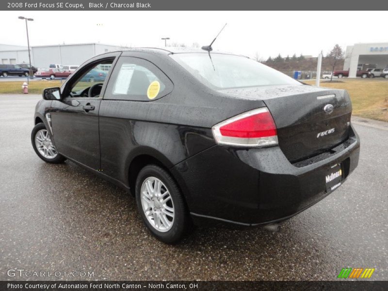 Black / Charcoal Black 2008 Ford Focus SE Coupe