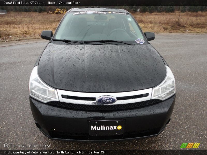 Black / Charcoal Black 2008 Ford Focus SE Coupe