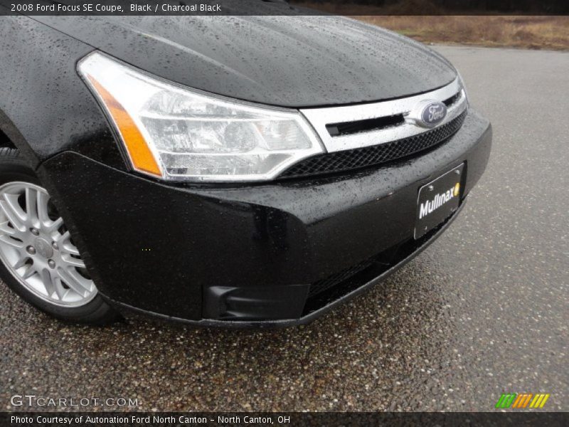 Black / Charcoal Black 2008 Ford Focus SE Coupe