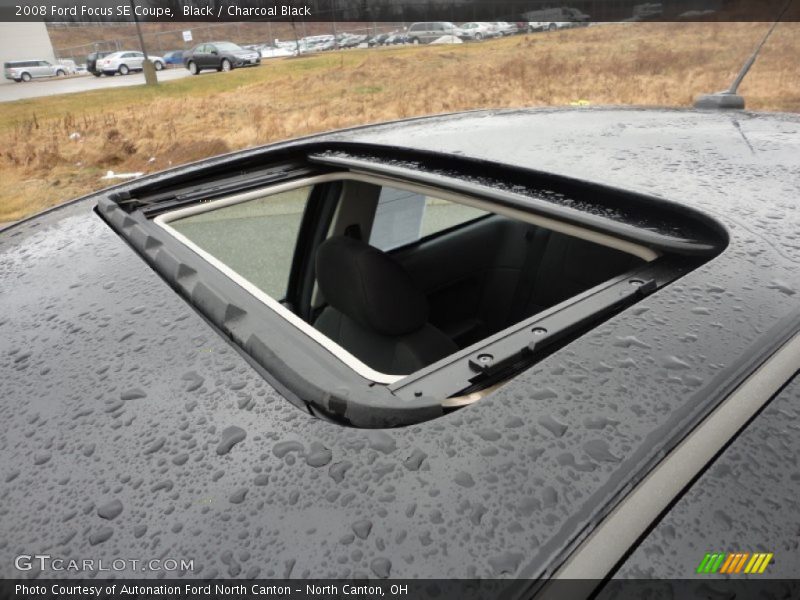 Black / Charcoal Black 2008 Ford Focus SE Coupe