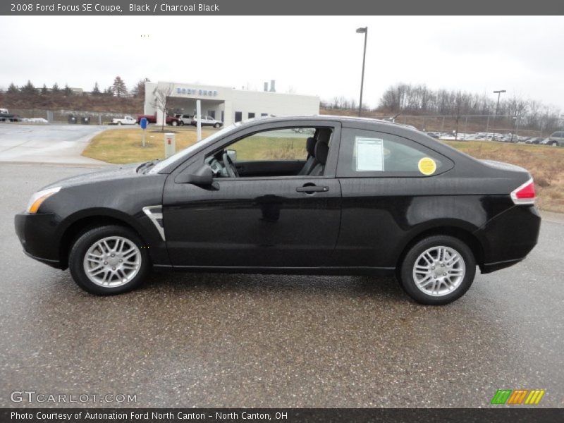 Black / Charcoal Black 2008 Ford Focus SE Coupe