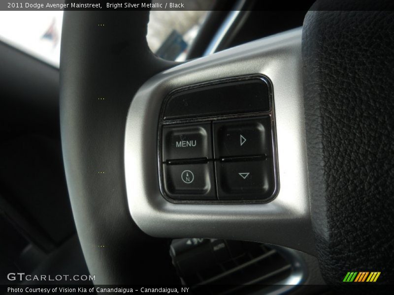 Bright Silver Metallic / Black 2011 Dodge Avenger Mainstreet