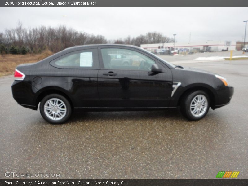 Black / Charcoal Black 2008 Ford Focus SE Coupe