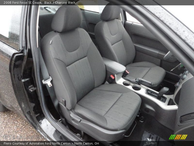 Black / Charcoal Black 2008 Ford Focus SE Coupe