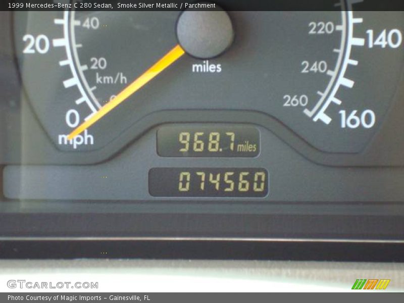 Smoke Silver Metallic / Parchment 1999 Mercedes-Benz C 280 Sedan
