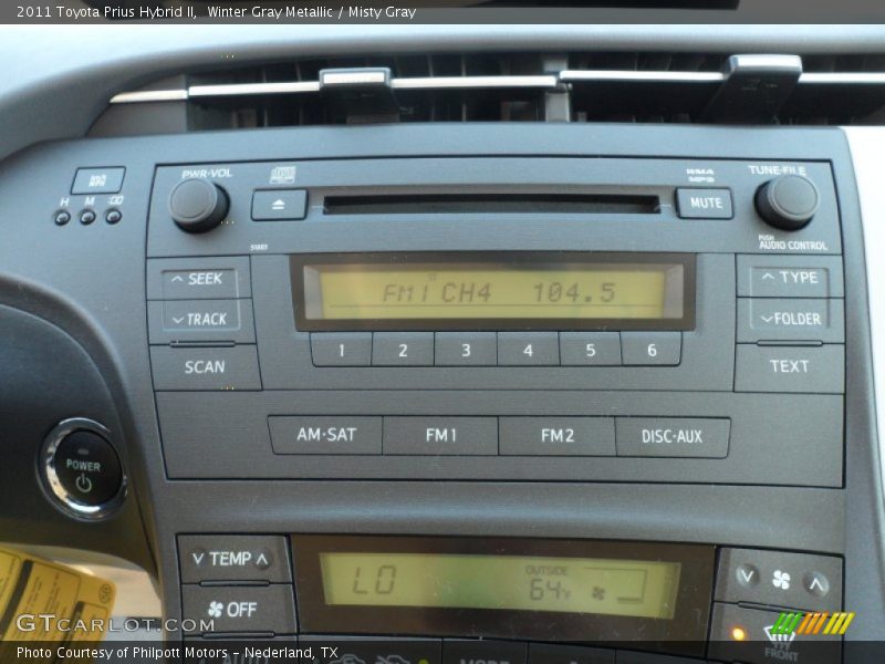 Winter Gray Metallic / Misty Gray 2011 Toyota Prius Hybrid II