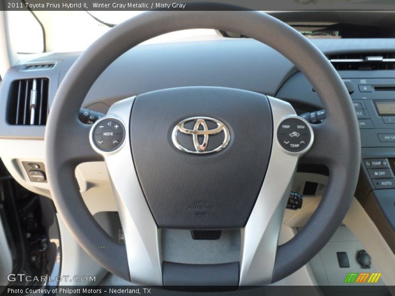 Winter Gray Metallic / Misty Gray 2011 Toyota Prius Hybrid II