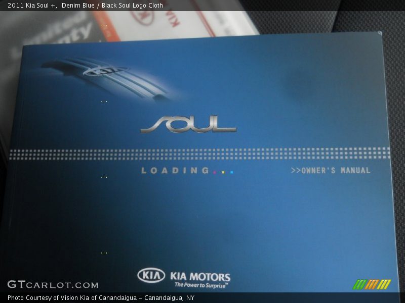 Denim Blue / Black Soul Logo Cloth 2011 Kia Soul +