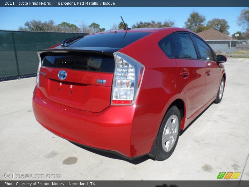 Barcelona Red Metallic / Bisque 2011 Toyota Prius Hybrid II
