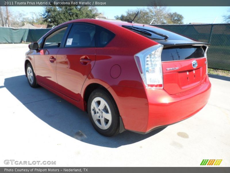 Barcelona Red Metallic / Bisque 2011 Toyota Prius Hybrid II