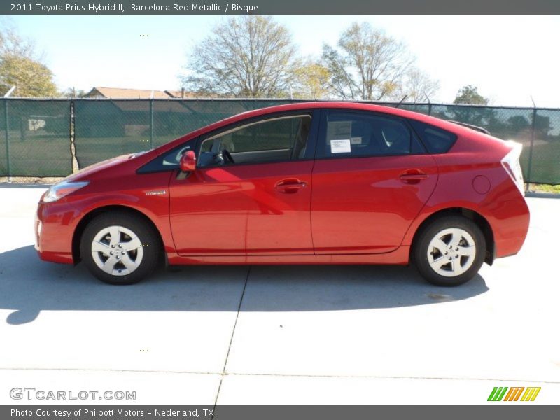 Barcelona Red Metallic / Bisque 2011 Toyota Prius Hybrid II