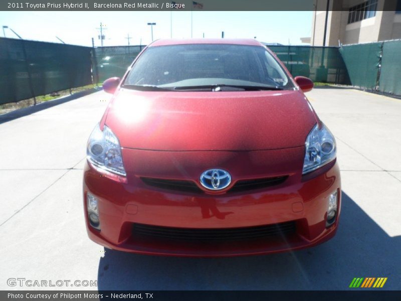 Barcelona Red Metallic / Bisque 2011 Toyota Prius Hybrid II