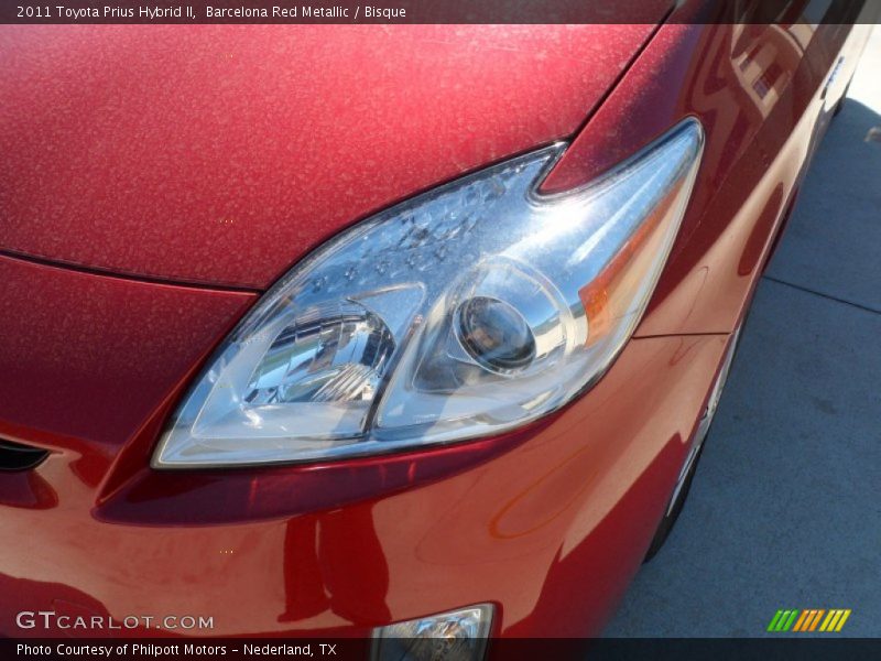 Barcelona Red Metallic / Bisque 2011 Toyota Prius Hybrid II