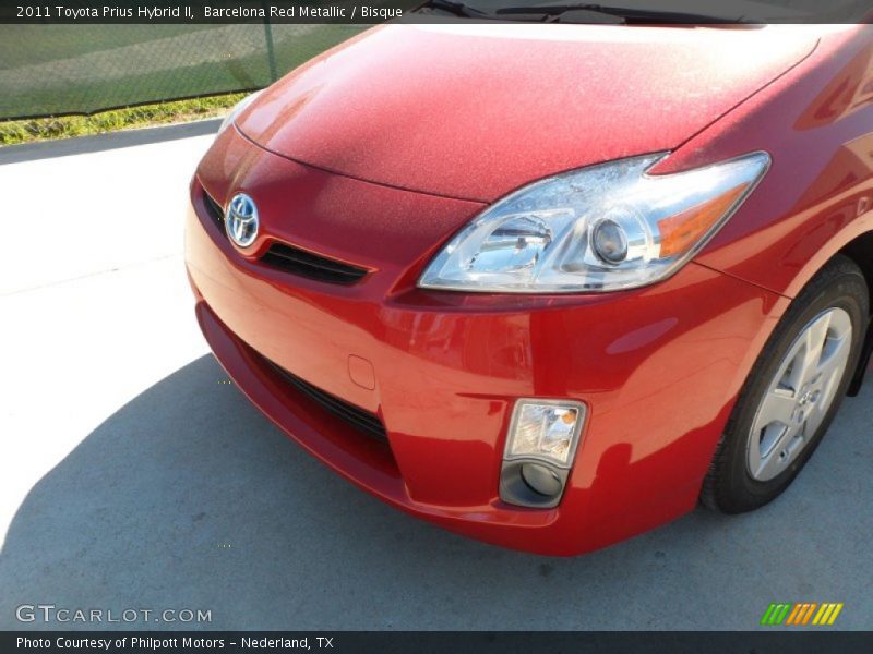 Barcelona Red Metallic / Bisque 2011 Toyota Prius Hybrid II