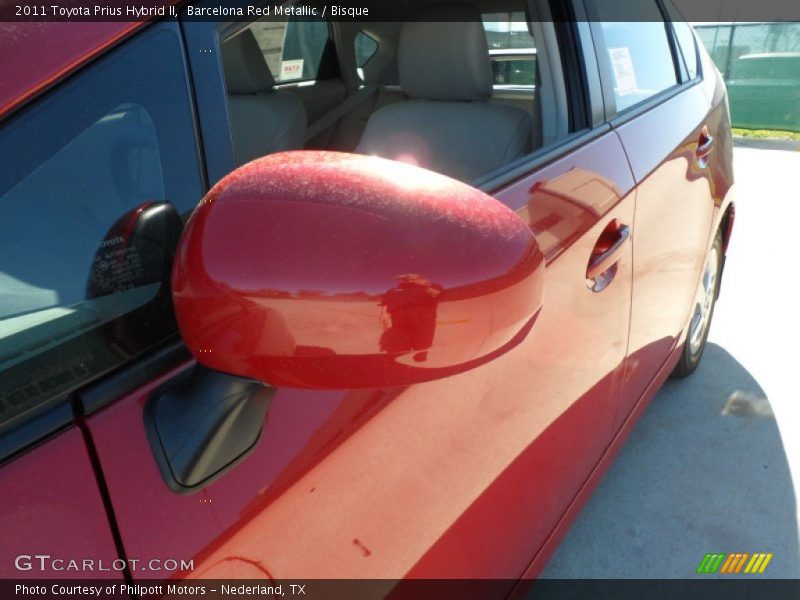 Barcelona Red Metallic / Bisque 2011 Toyota Prius Hybrid II