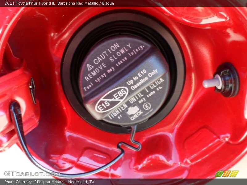 Barcelona Red Metallic / Bisque 2011 Toyota Prius Hybrid II