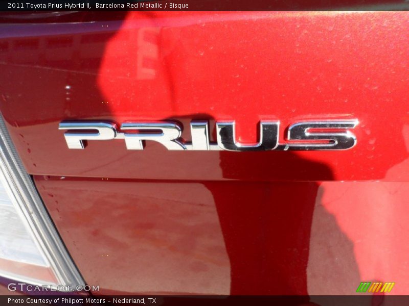 Barcelona Red Metallic / Bisque 2011 Toyota Prius Hybrid II
