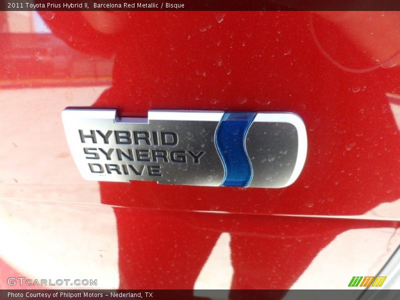 Barcelona Red Metallic / Bisque 2011 Toyota Prius Hybrid II