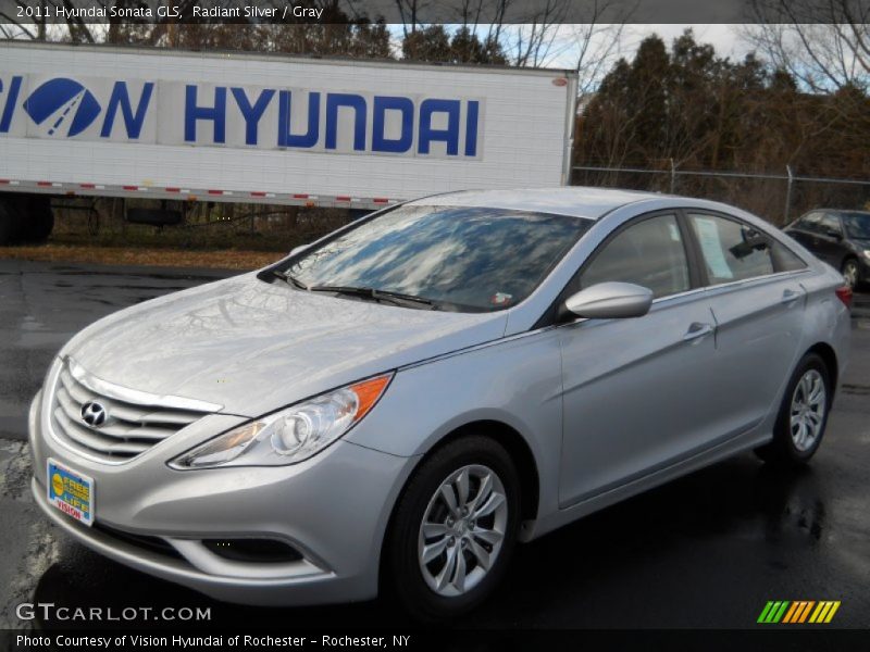 Radiant Silver / Gray 2011 Hyundai Sonata GLS