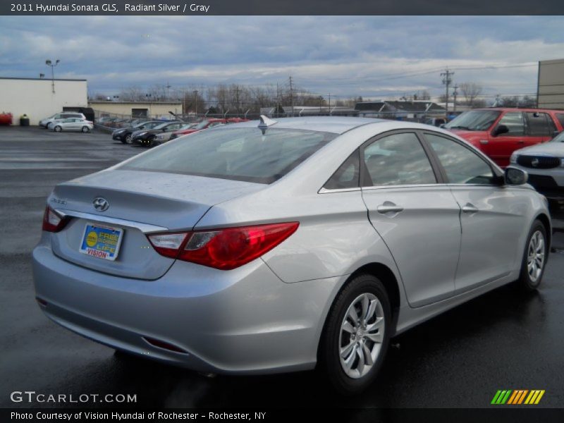 Radiant Silver / Gray 2011 Hyundai Sonata GLS