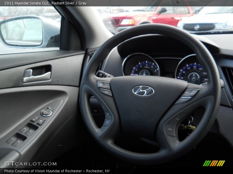 Radiant Silver / Gray 2011 Hyundai Sonata GLS