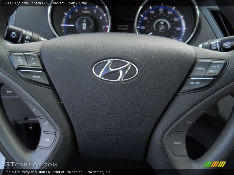 Radiant Silver / Gray 2011 Hyundai Sonata GLS