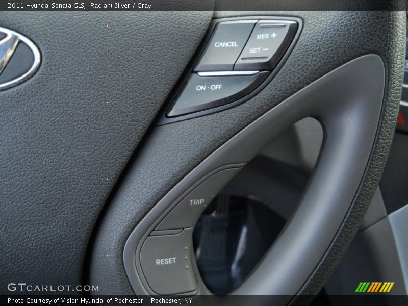 Radiant Silver / Gray 2011 Hyundai Sonata GLS