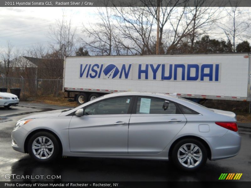 Radiant Silver / Gray 2011 Hyundai Sonata GLS