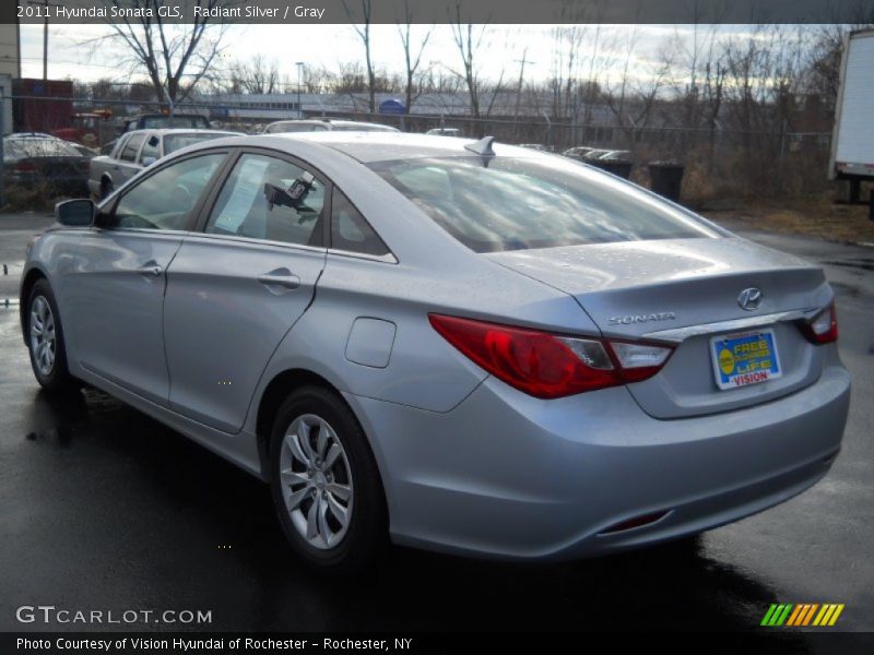 Radiant Silver / Gray 2011 Hyundai Sonata GLS